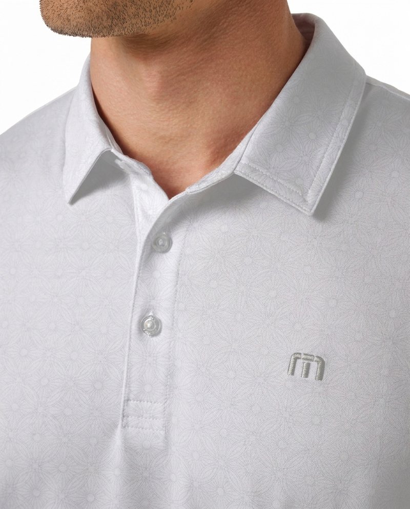 Travis Mathew Featherweight Trophy Ready polo da uomo, bianco