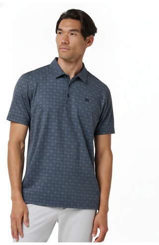 Travis Mathew Featherweight Trophy Ready polo da uomo, total eclipse
