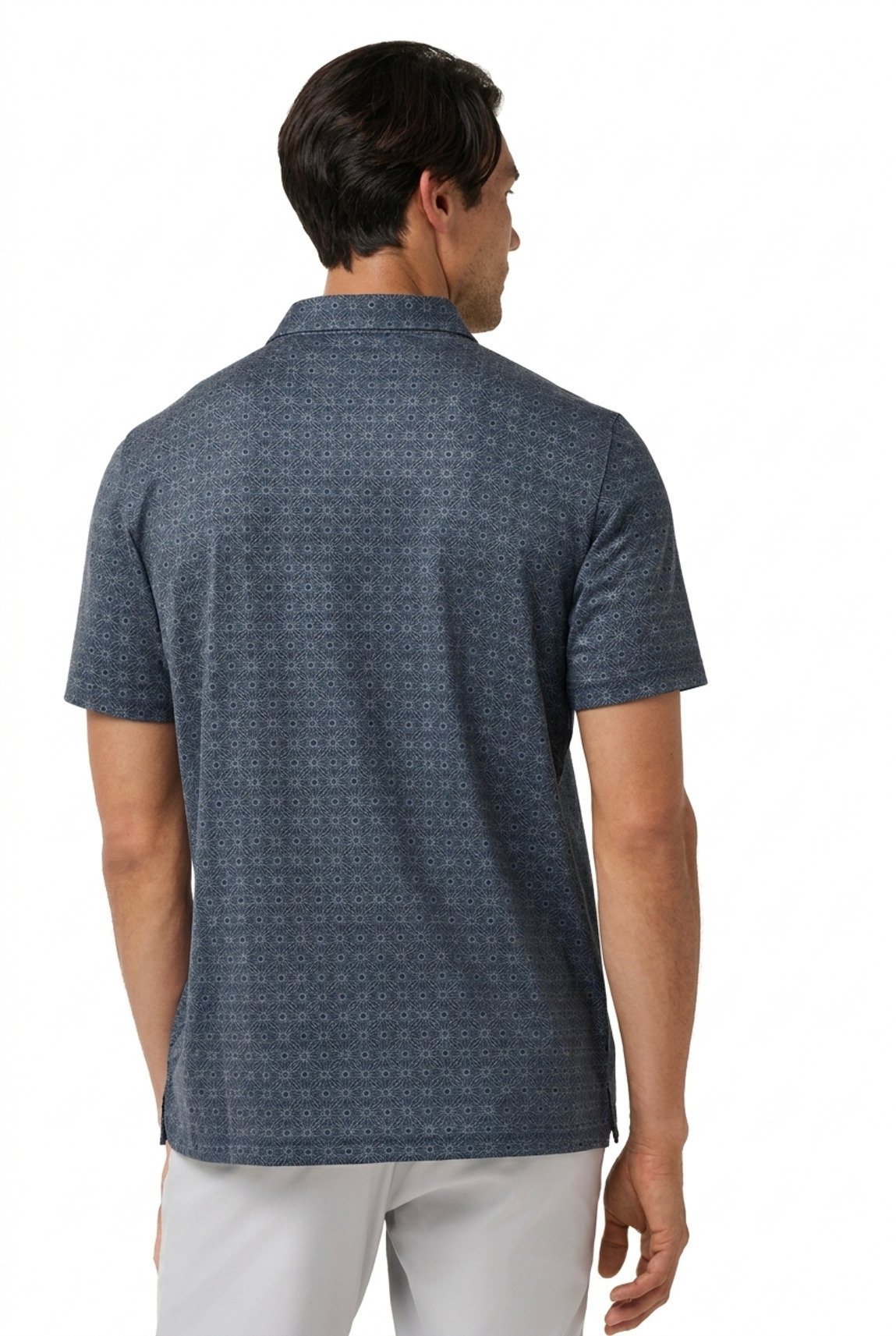 Travis Mathew Featherweight Trophy Ready polo da uomo, total eclipse