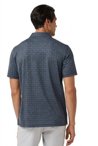 Travis Mathew Featherweight Trophy Ready polo da uomo, total eclipse
