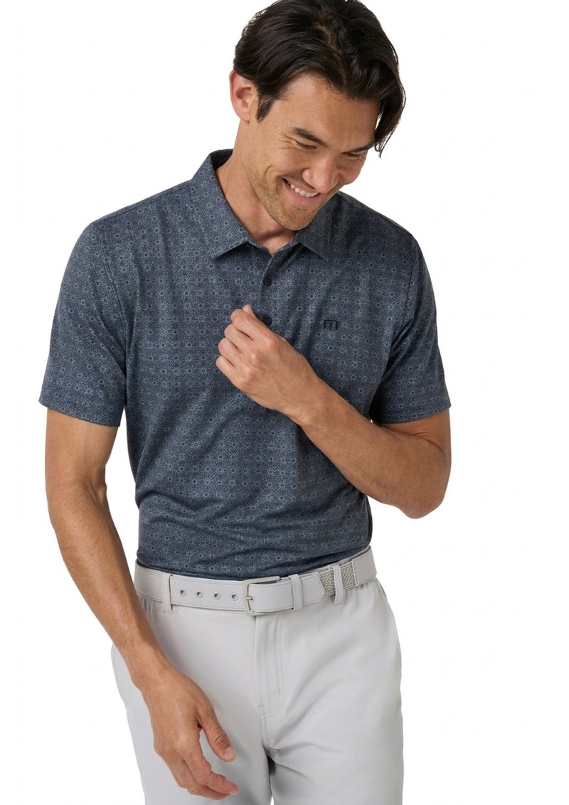Travis Mathew Featherweight Trophy Ready polo da uomo, total eclipse