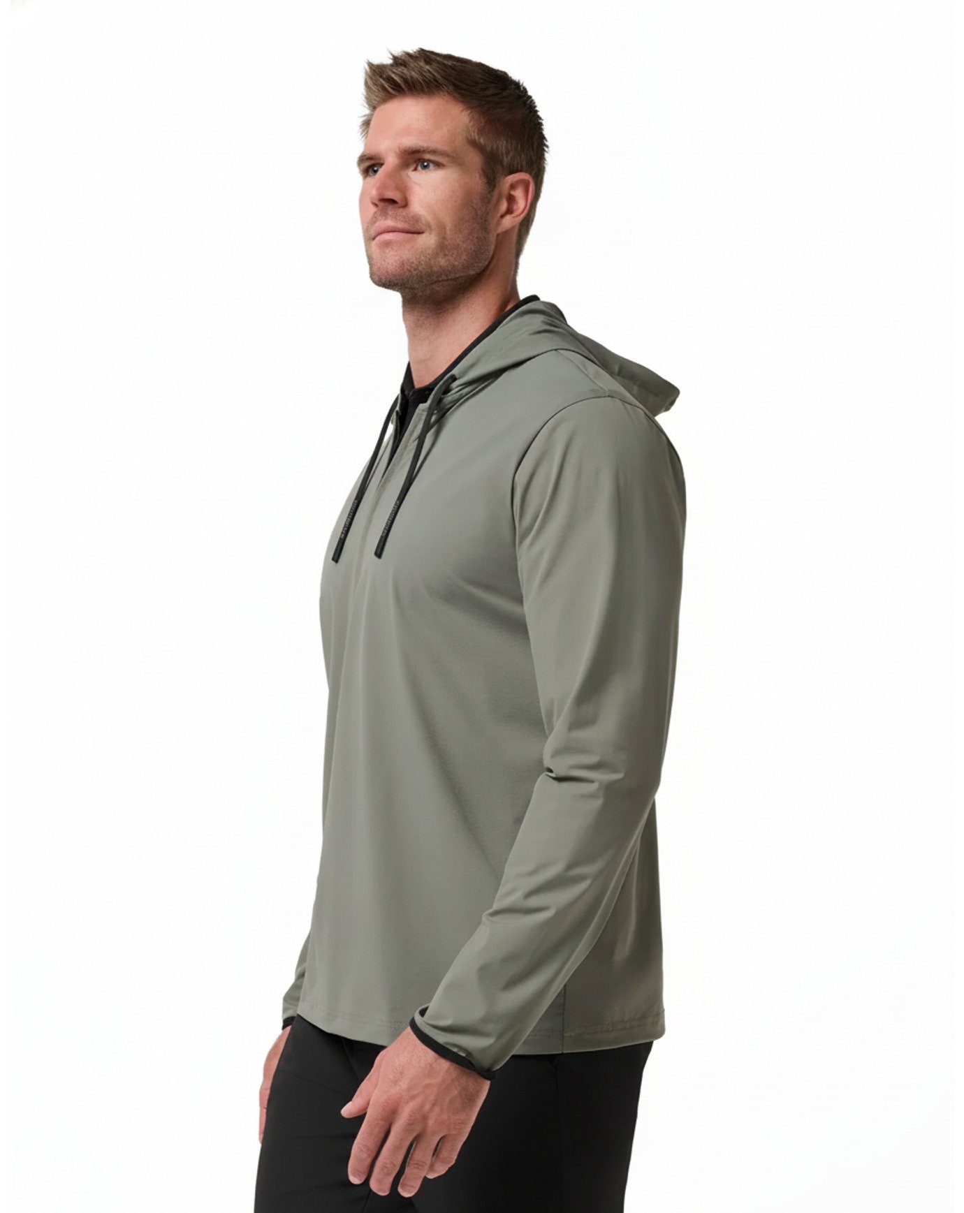 Travis Mathew Hero Hour Tech felpa con cappuccio da uomo, dark olive