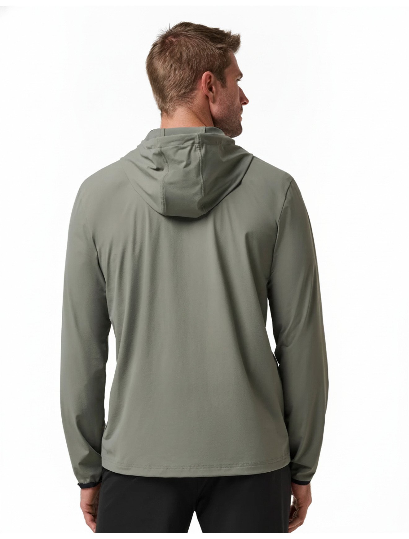Travis Mathew Hero Hour Tech felpa con cappuccio da uomo, dark olive