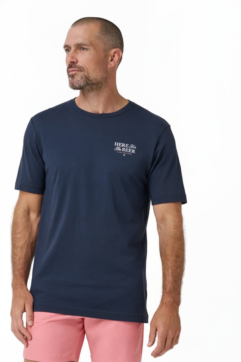 Travis Mathew Stout Standard T-Shirt da uomo, total eclipse