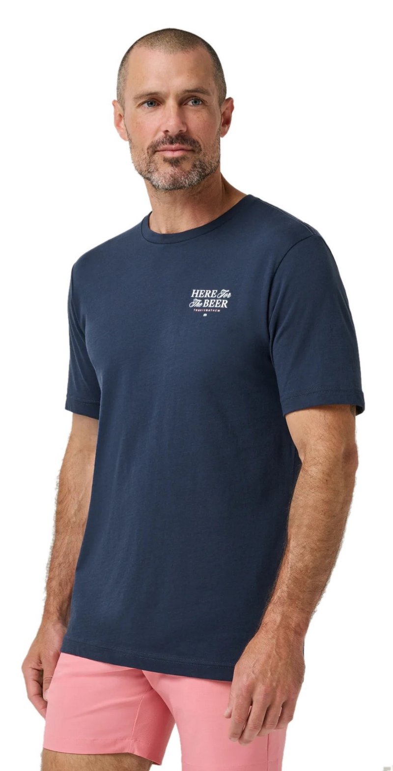 Travis Mathew Stout Standard T-Shirt da uomo, total eclipse