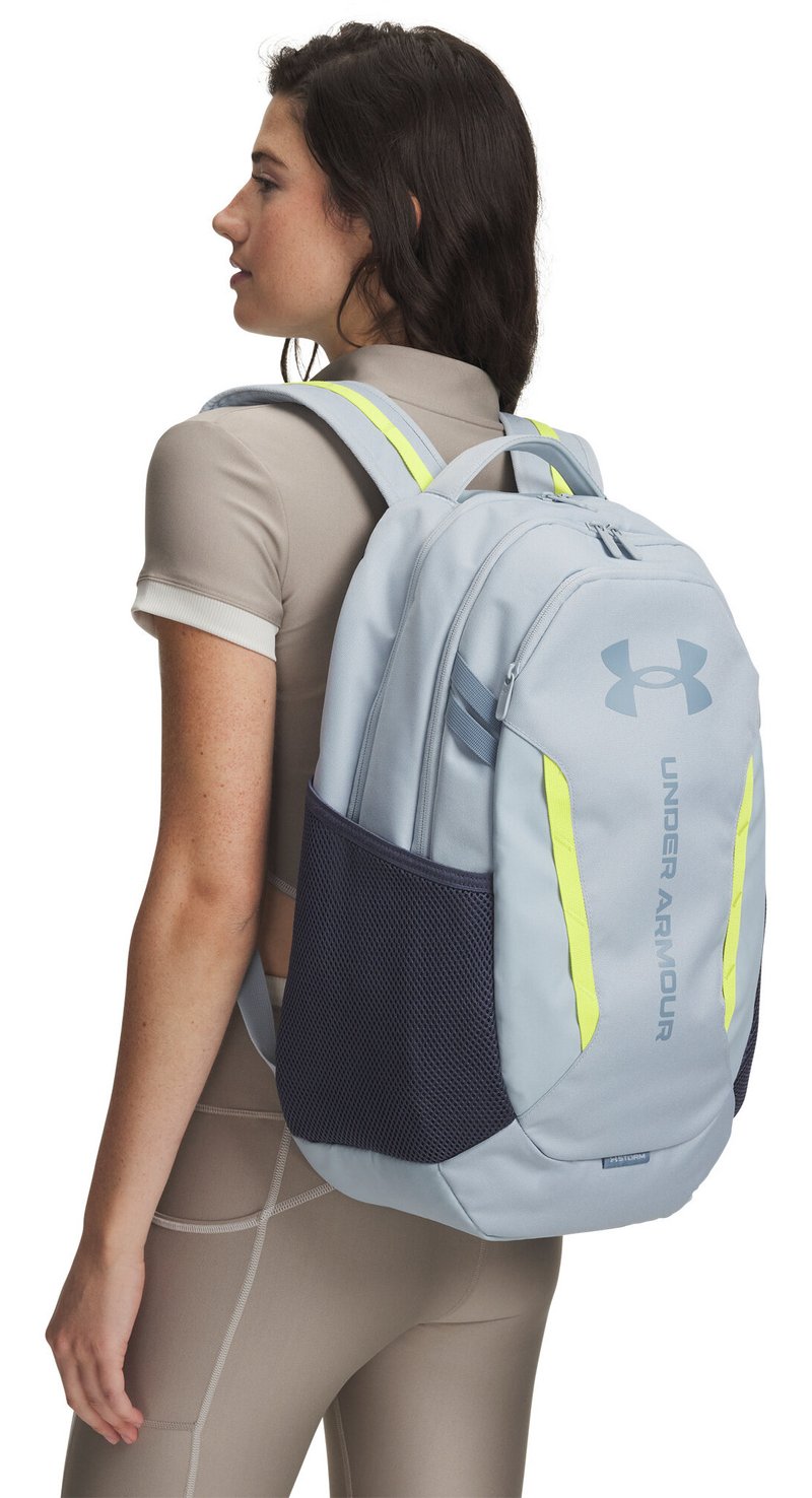Under Armour Hustle 6.0 Backpack unisex, blu nebbia/grigio