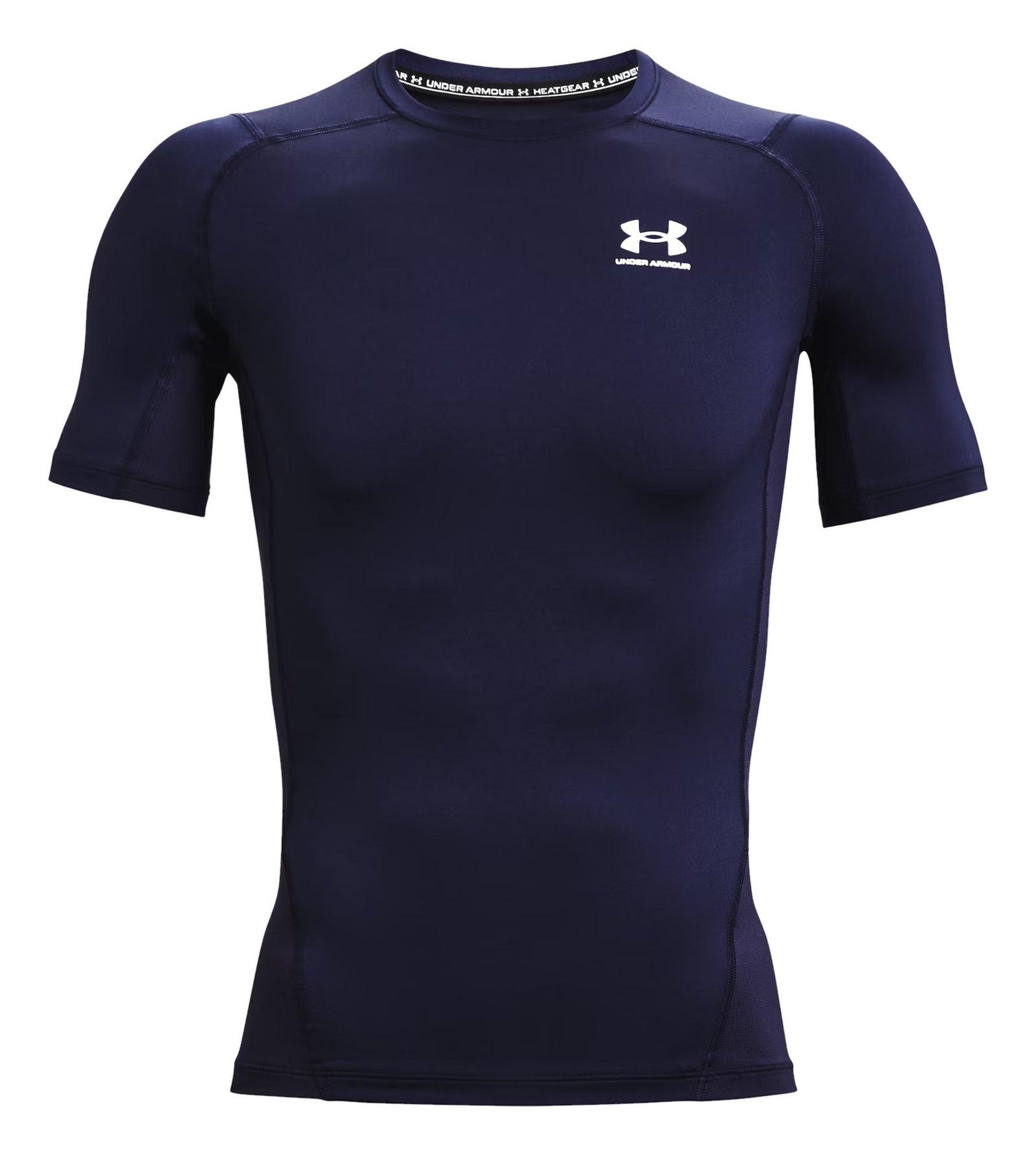 Under Armour HeatGear maglia a compressione da uomo, midnight navy/bianco