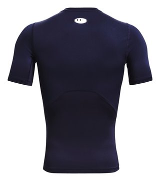 Under Armour HeatGear maglia a compressione da uomo, midnight navy/bianco