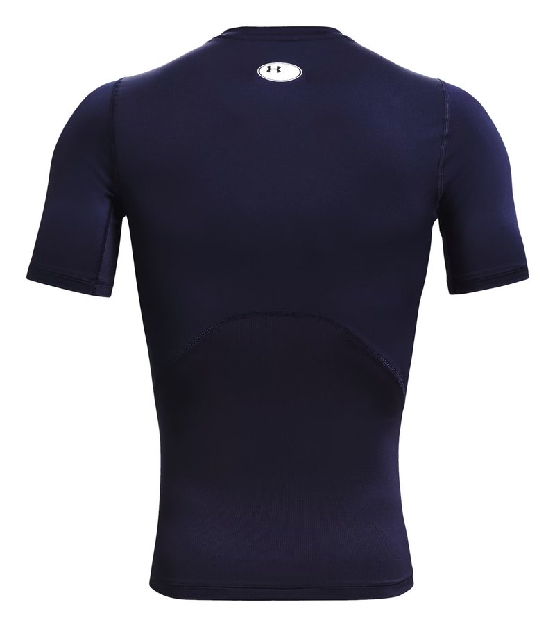 Under Armour HeatGear maglia a compressione da uomo, midnight navy/bianco