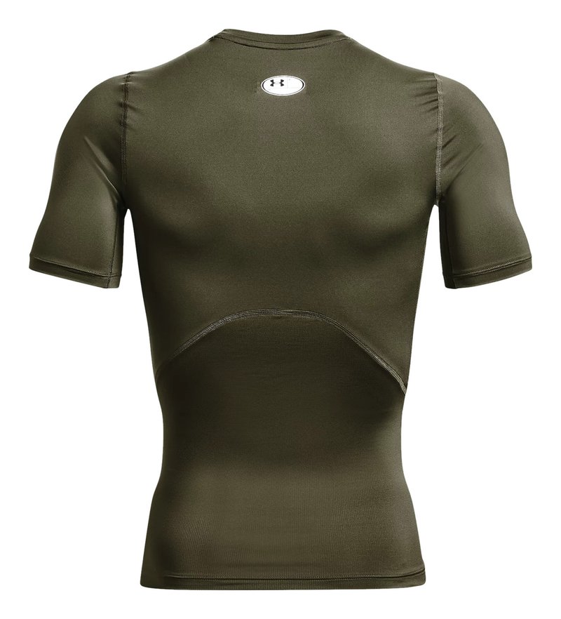 Under Armour HeatGear maglia a compressione da uomo, marine OD green/bianco