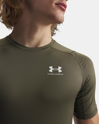 Under Armour HeatGear maglia a compressione da uomo, marine OD green/bianco