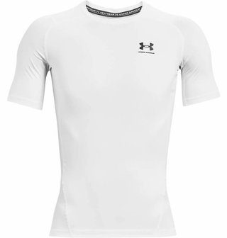 Under Armour HeatGear maglia a compressione da uomo, bianca