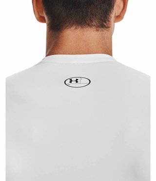 Under Armour HeatGear maglia a compressione da uomo, bianca