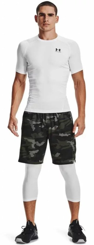 Under Armour HeatGear maglia a compressione da uomo, bianca