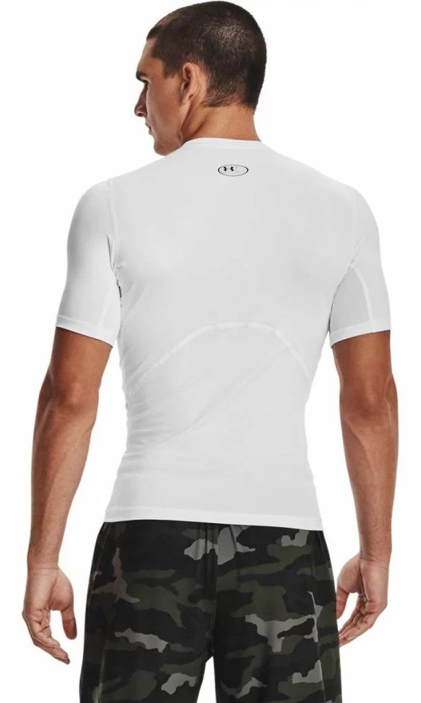 Under Armour HeatGear maglia a compressione da uomo, bianca