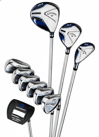 Callaway XT 26 11PC junior set da golf, acciaio/grafite, blu/bianco