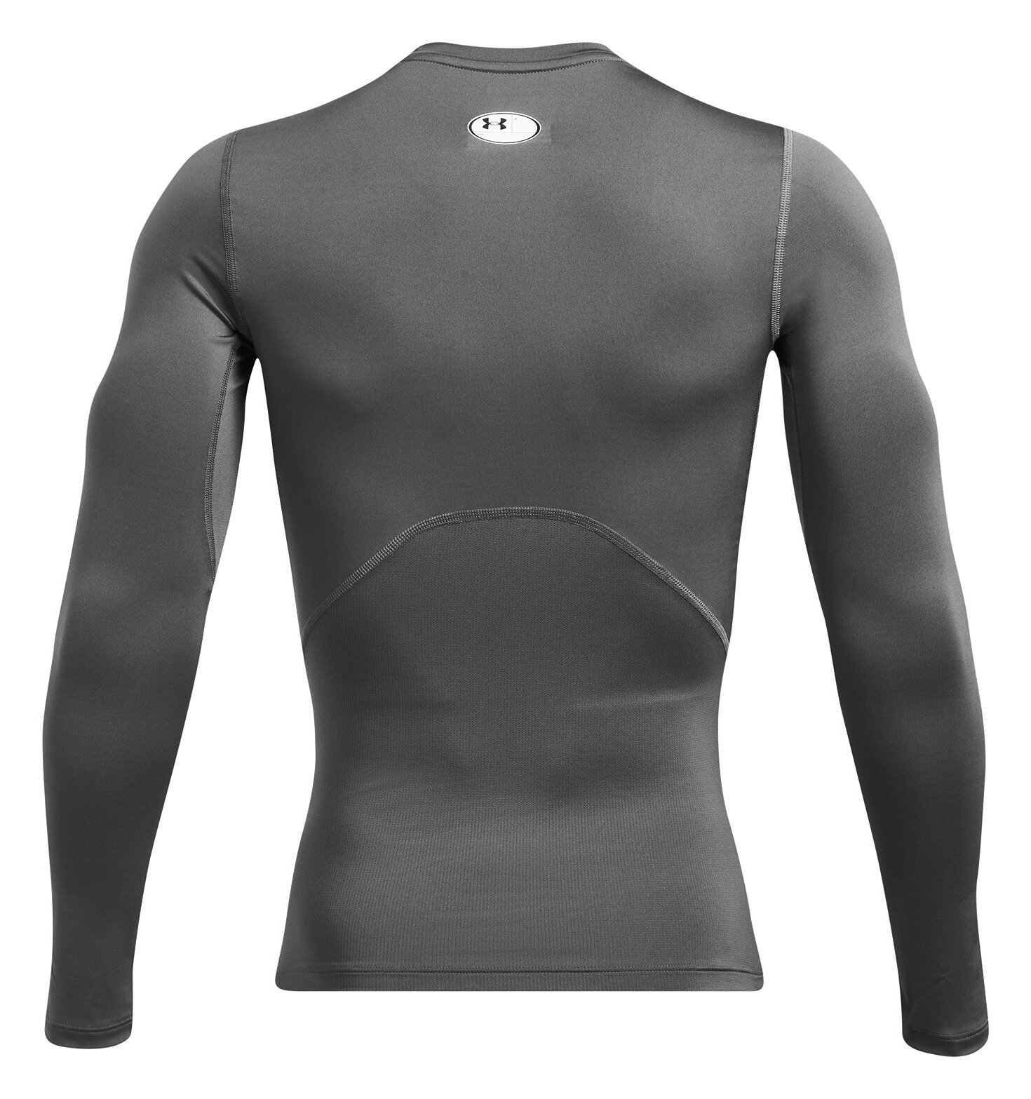 Under Armour HeatGear maglia a compressione a maniche lunghe da uomo, castlerock/bianco