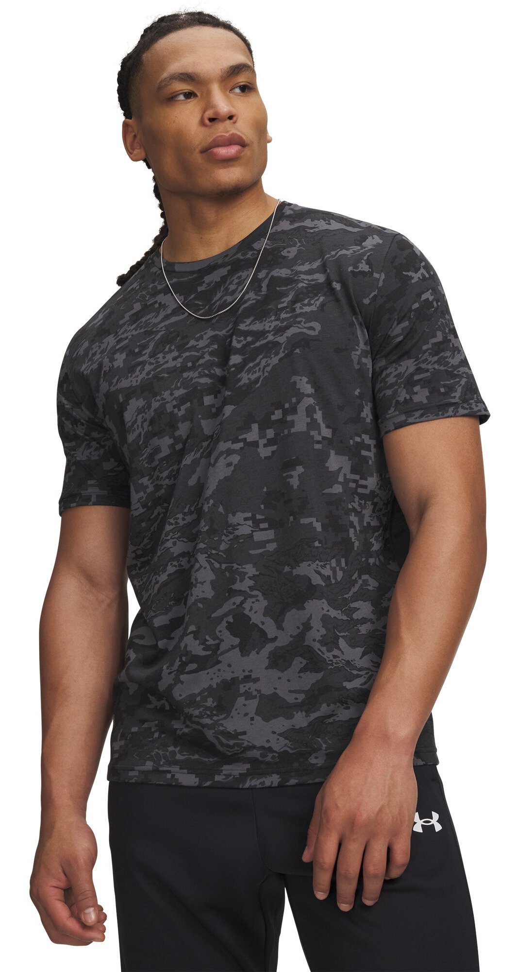Under Armour ABC Camo SS t-shirt da uomo, camo black