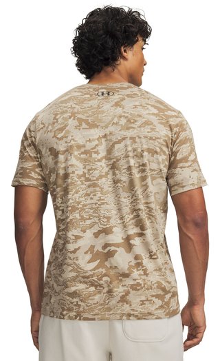 Under Armour ABC Camo SS t-shirt da uomo, city khaki/nero