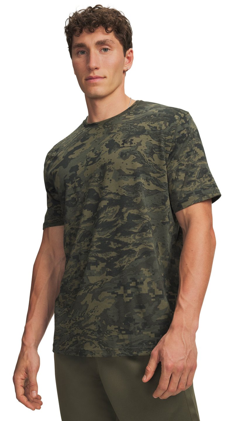 Under Armour ABC Camo SS t-shirt da uomo, marine OD green/nero