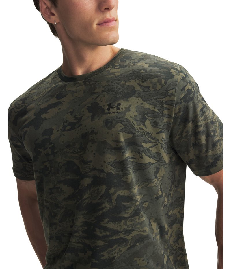 Under Armour ABC Camo SS t-shirt da uomo, marine OD green/nero