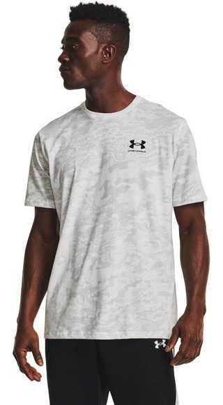 Under Armour ABC Camo SS t-shirt da uomo, bianco/nero