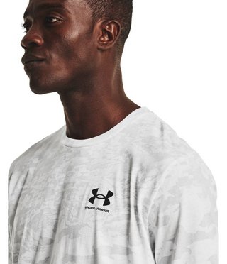 Under Armour ABC Camo SS t-shirt da uomo, bianco/nero