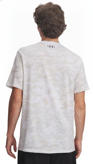 Under Armour ABC Camo SS t-shirt da uomo, bianco/nero