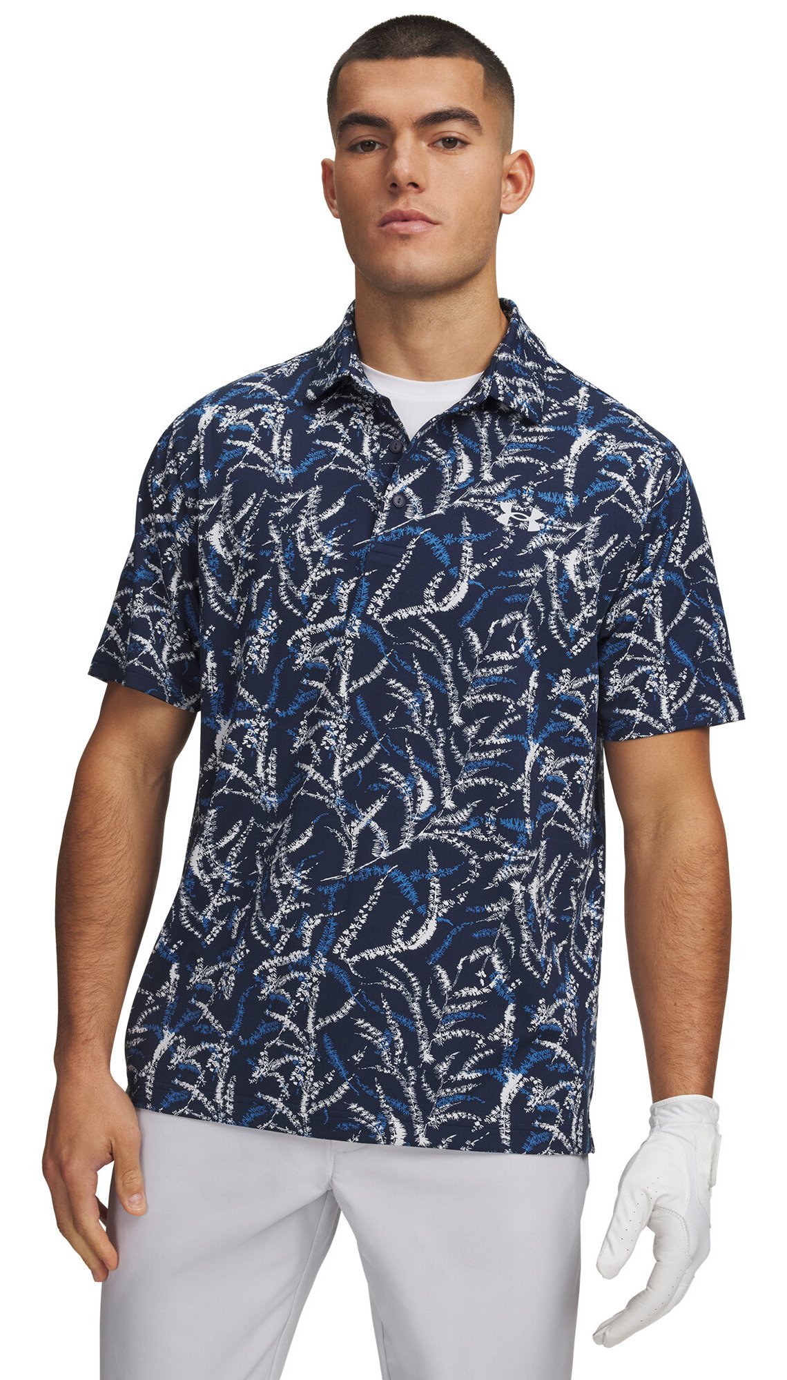 Under Armour Playoff 3.0 Printed polo da uomo, midnight blue