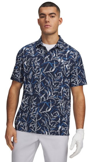Under Armour Playoff 3.0 Printed polo da uomo, midnight blue