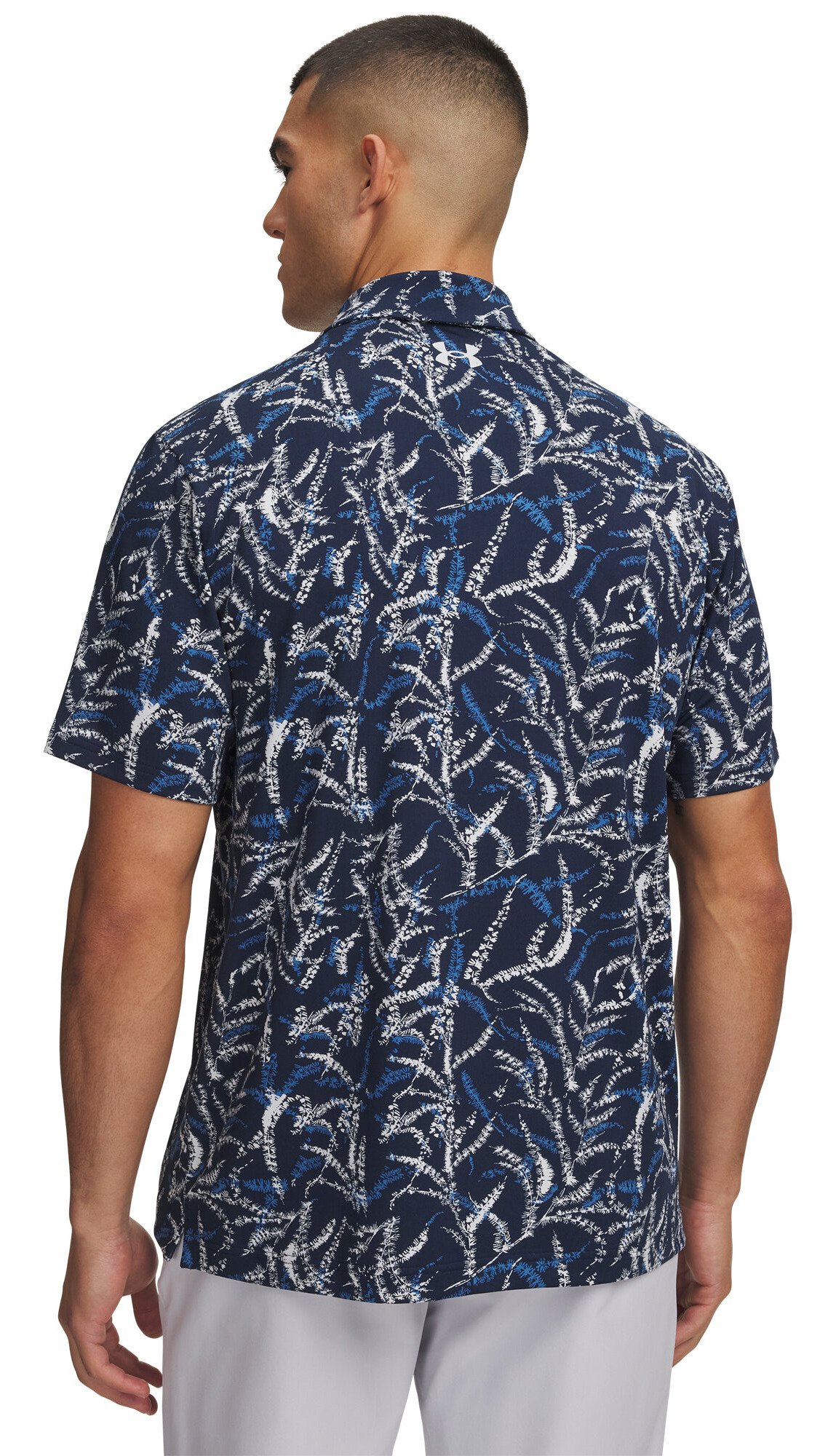 Under Armour Playoff 3.0 Printed polo da uomo, midnight blue