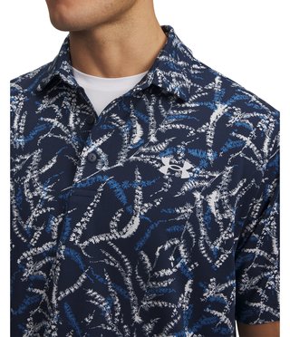 Under Armour Playoff 3.0 Printed polo da uomo, midnight blue