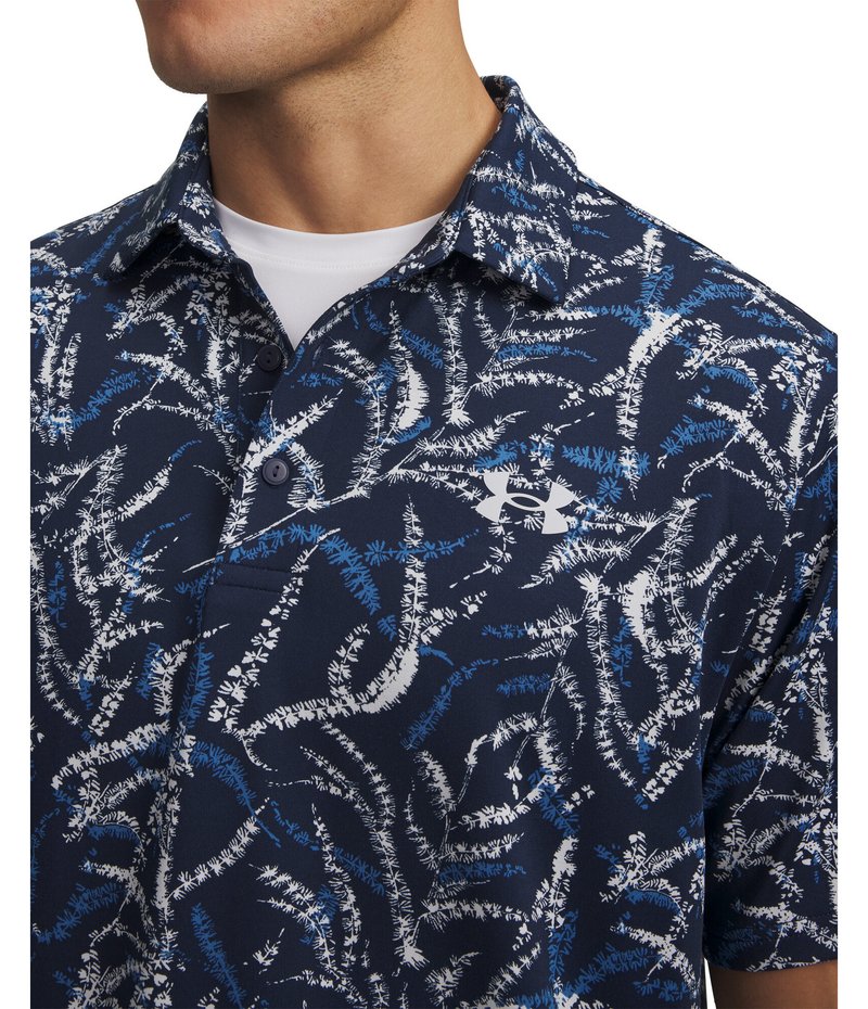 Under Armour Playoff 3.0 Printed polo da uomo, midnight blue
