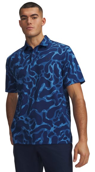 Under Armour Matchplay Printed polo da uomo, aegean blue