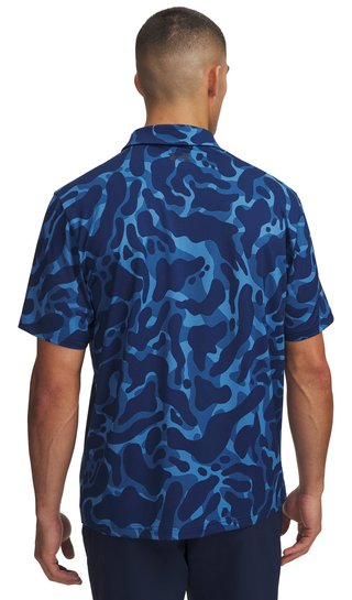 Under Armour Matchplay Printed polo da uomo, aegean blue