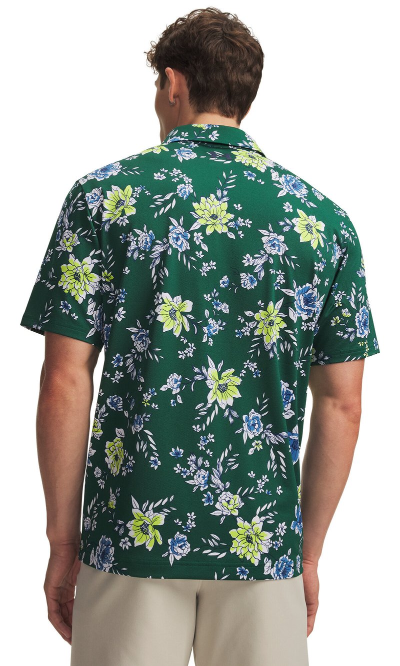 Under Armour Matchplay Printed polo da uomo, campus ivy