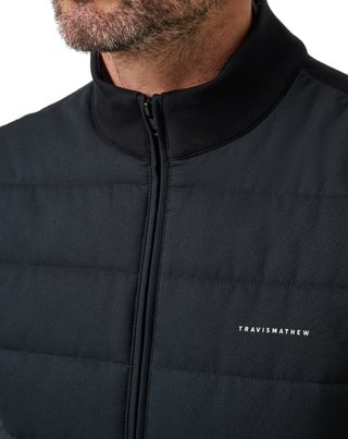 Travis Mathew Point Of Sail gilet da uomo, nero