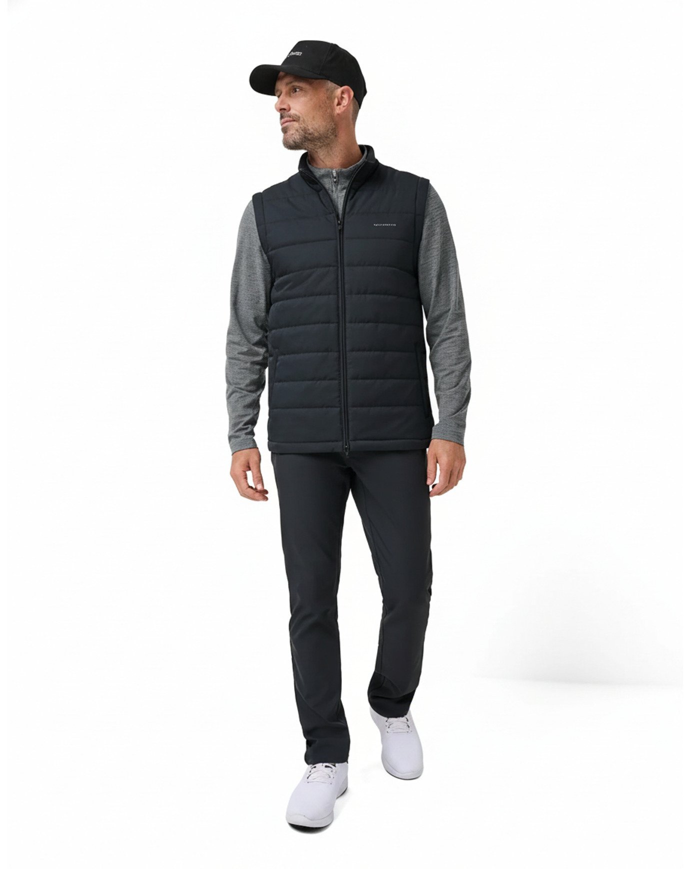 Travis Mathew Point Of Sail gilet da uomo, nero