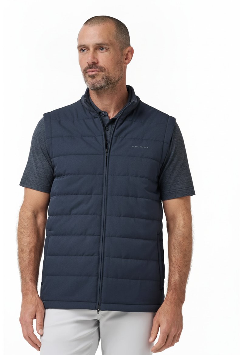 Travis Mathew Point Of Sail gilet da uomo, mood indigo