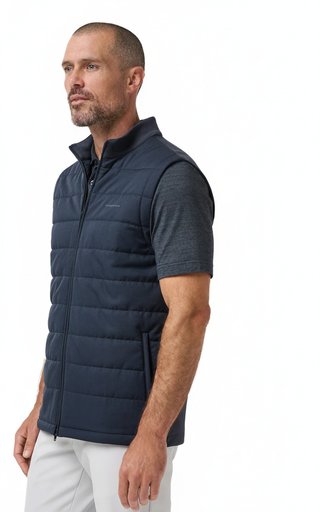 Travis Mathew Point Of Sail gilet da uomo, mood indigo