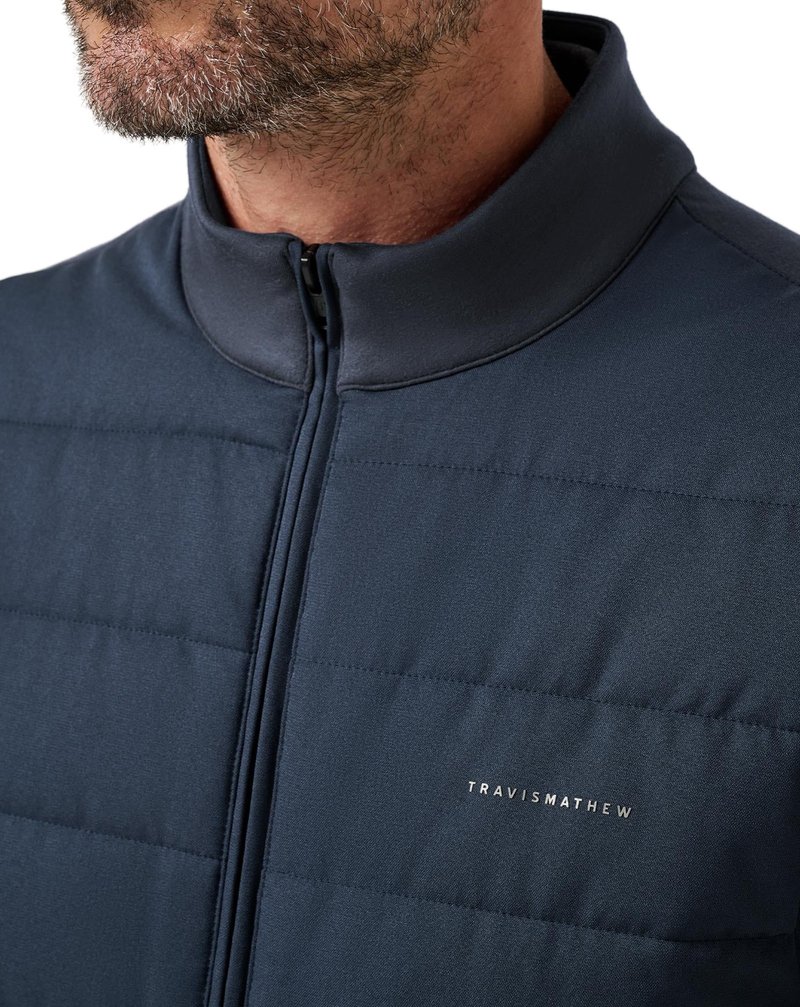 Travis Mathew Point Of Sail gilet da uomo, mood indigo