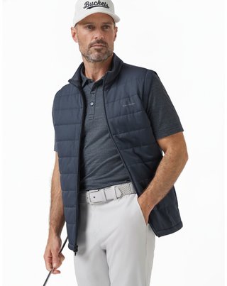 Travis Mathew Point Of Sail gilet da uomo, mood indigo