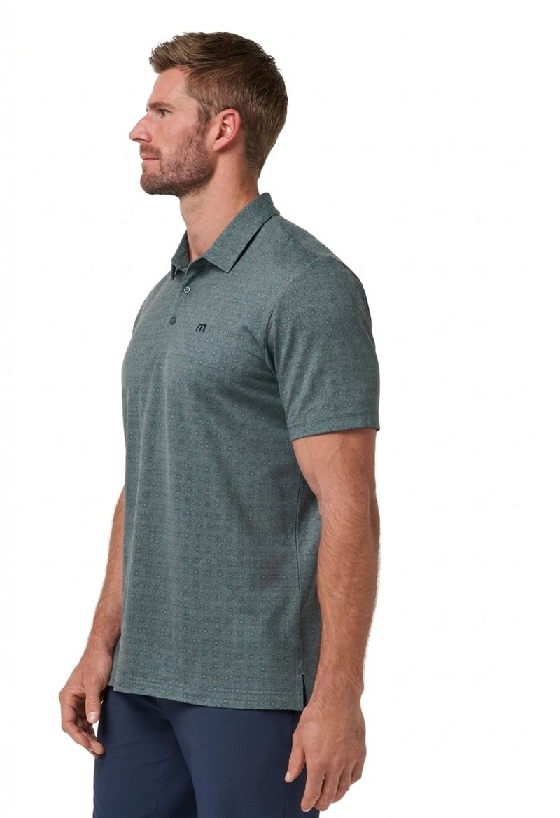 Travis Mathew Featherweight Trophy Ready polo da uomo, balsam green