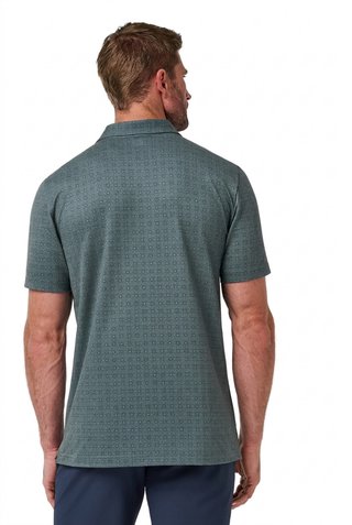 Travis Mathew Featherweight Trophy Ready polo da uomo, balsam green