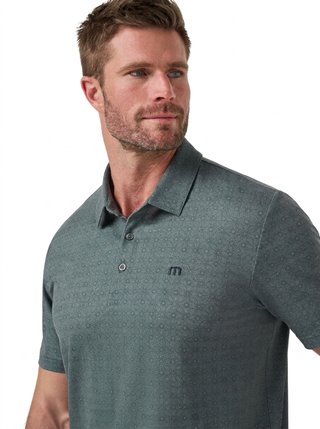 Travis Mathew Featherweight Trophy Ready polo da uomo, balsam green