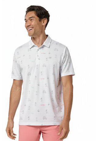 Travis Mathew On A Mission polo da uomo, bianco