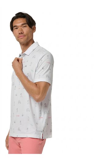 Travis Mathew On A Mission polo da uomo, bianco