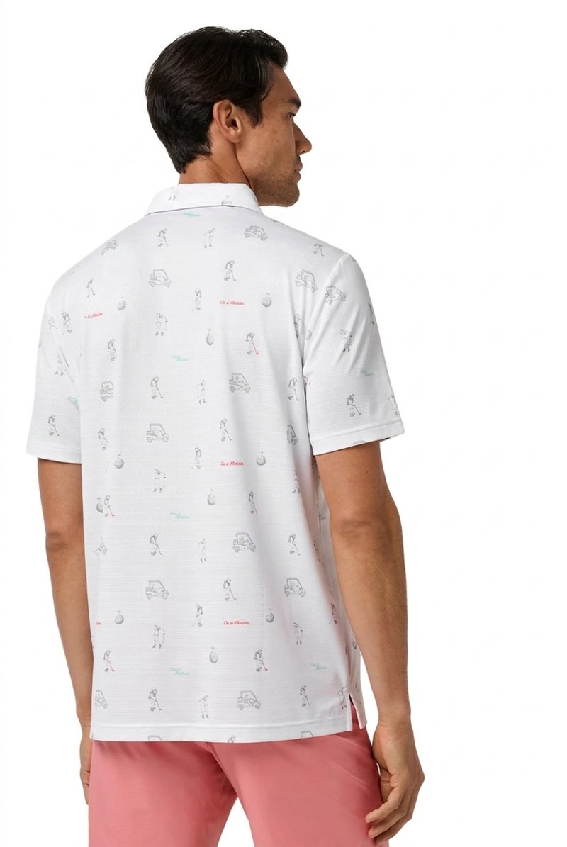 Travis Mathew On A Mission polo da uomo, bianco