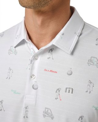 Travis Mathew On A Mission polo da uomo, bianco