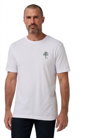 Travis Mathew Horizon Hideaway T-shirt da uomo, bianca